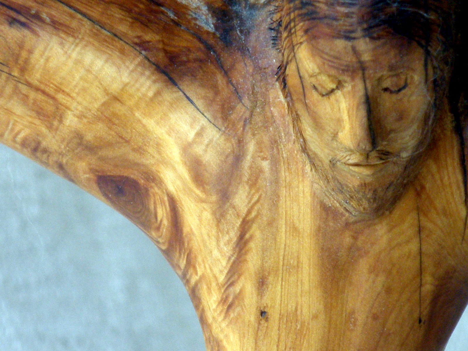 Jesus woodcarving